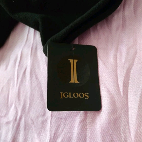 Igloos Outdoor Men’s Black 4-Way Stretch Fleece Neck Warmer One Size NWT - Picture 2 of 6